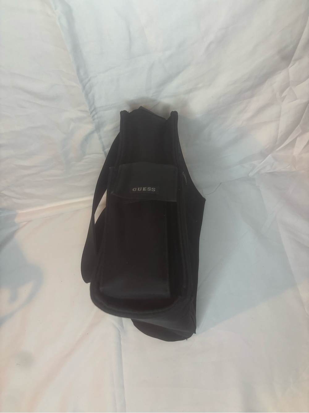 Guess Black Men's Messenger Bag with Front Flap